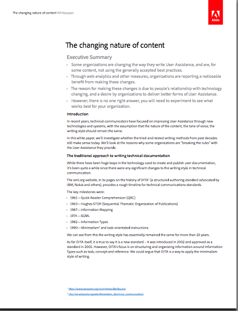 Changing nature of content white paper image