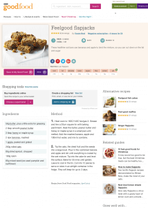 Flapjack website recipe example 1