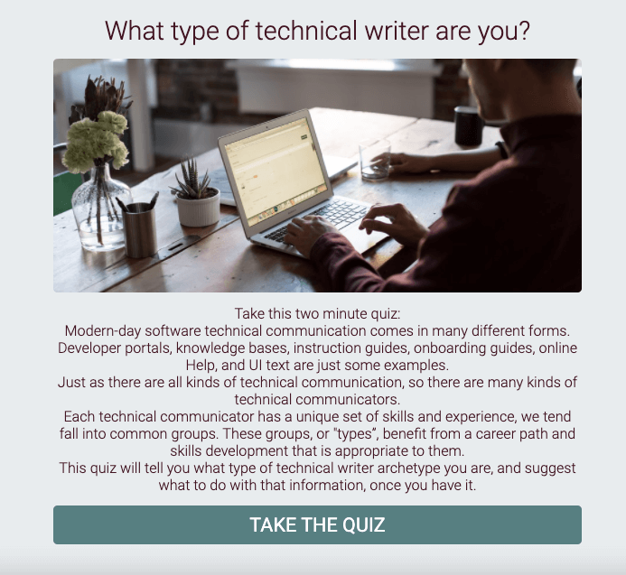 Link to What type of technical writer are you?